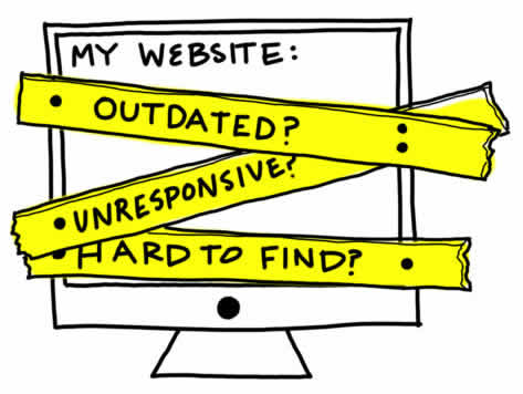 Signs your business website is outdated | Grossly / Ugly Outdated Website